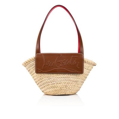Basket Christian Louboutin Loubishore Small Creative Fabric Basket Dama Bej Maro | RO04810