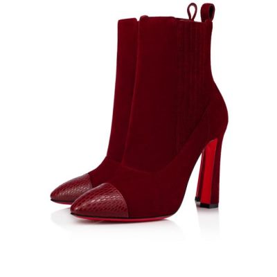 Cizme Christian Louboutin Me In The 90s 100 Tanin Veau Velours Boots Dama Visinii | RO49302