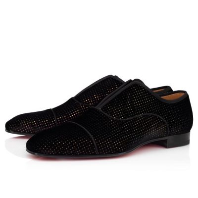 Derby Christian Louboutin Alpha Male Velvet Derby Barbati Colorati | RO11933