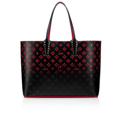 Geanta Tote Christian Louboutin Cabata Creative Piele Tote Bags Dama Negrii Rosii | RO72119