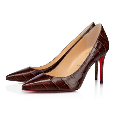 Pantofi Cu Toc Christian Louboutin Kate 85 Calf Pumps Dama Maro | RO39845