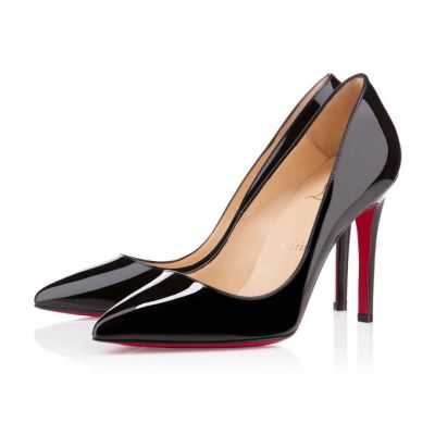 Pantofi Cu Toc Christian Louboutin Pigalle 100 100 Lacuita Pumps Dama Negrii | RO28102