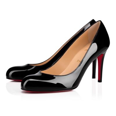 Pantofi Cu Toc Christian Louboutin Simple Pump 085 85 Lacuita Pumps Dama Negrii | RO16089