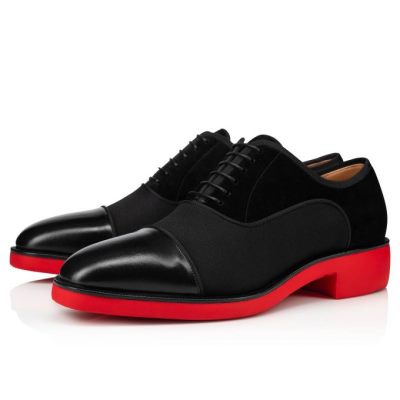 Pantofi Oxford Christian Louboutin Greggo Rxl Calf Oxford Barbati Negrii | RO40161