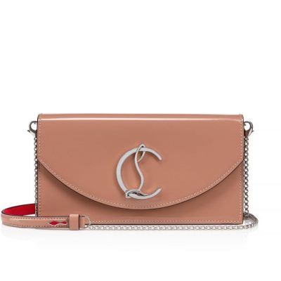 Pouches Christian Louboutin Loubi54 Clasici Piele Pouches Dama Bej Argintii | RO07961