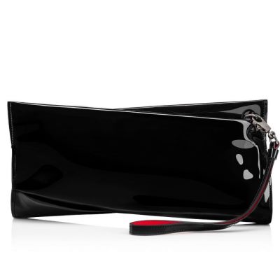 Pouches Christian Louboutin Loubitwist Clutch Clasici Piele Pouches Dama Negrii | RO45901