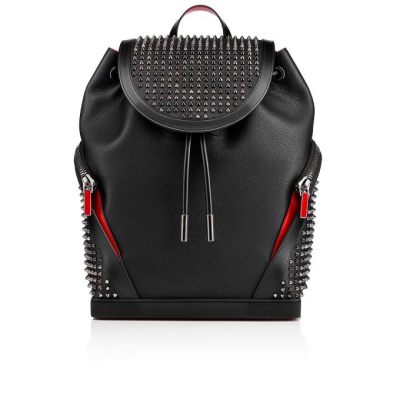 Rucsac Christian Louboutin Explorafunk Calfskin Backpack Barbati Negrii Colorati | RO72717